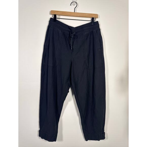 Athleta Farallon Weekender Stretch Cotton Jogger Pants - Navy, Size S - Picture 2 of 8